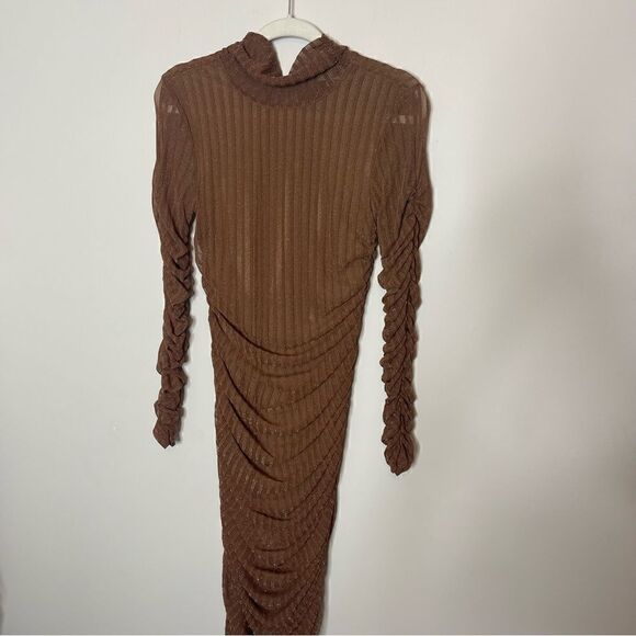 Camila Coelho Joelle Midi Dress in Brown Flawed - Picture 11 of 15
